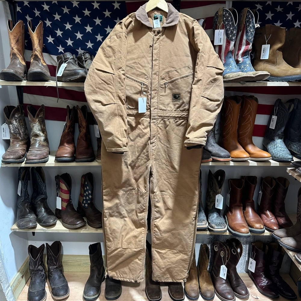 Berne Insulated Coveralls Medium Short Heavyweight Workwear Brown